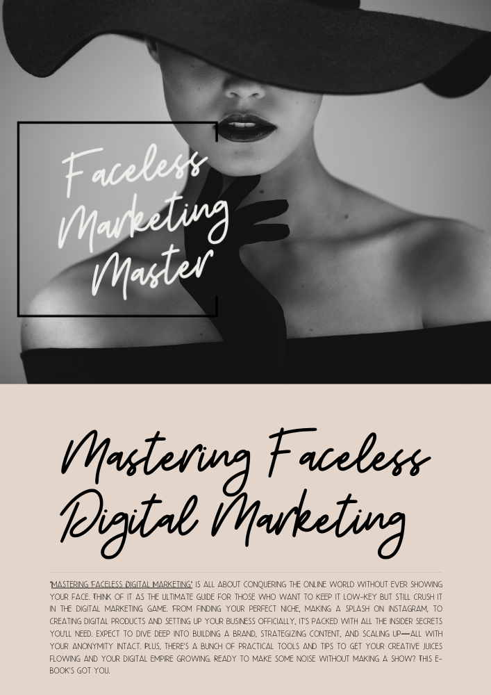 Mastering Faceless Digital Marketing
